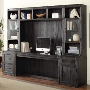 Parker House Hudson 6 Piece Desk and Hutch Set